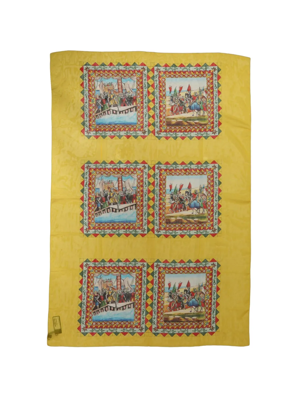 Dolce & Gabbana printed silk scarf - Giallo