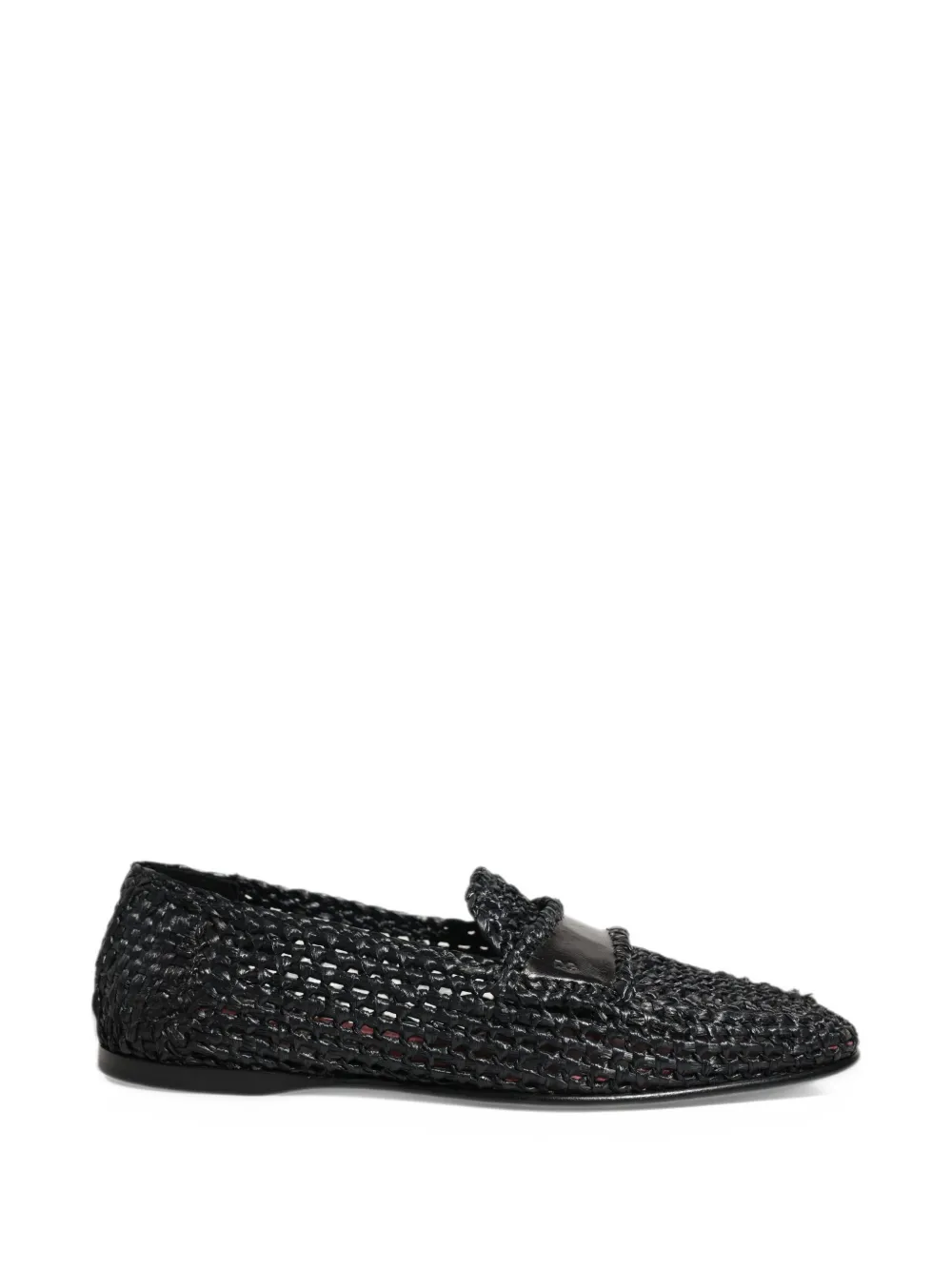 Dolce & Gabbana woven slip-on loafers - Nero