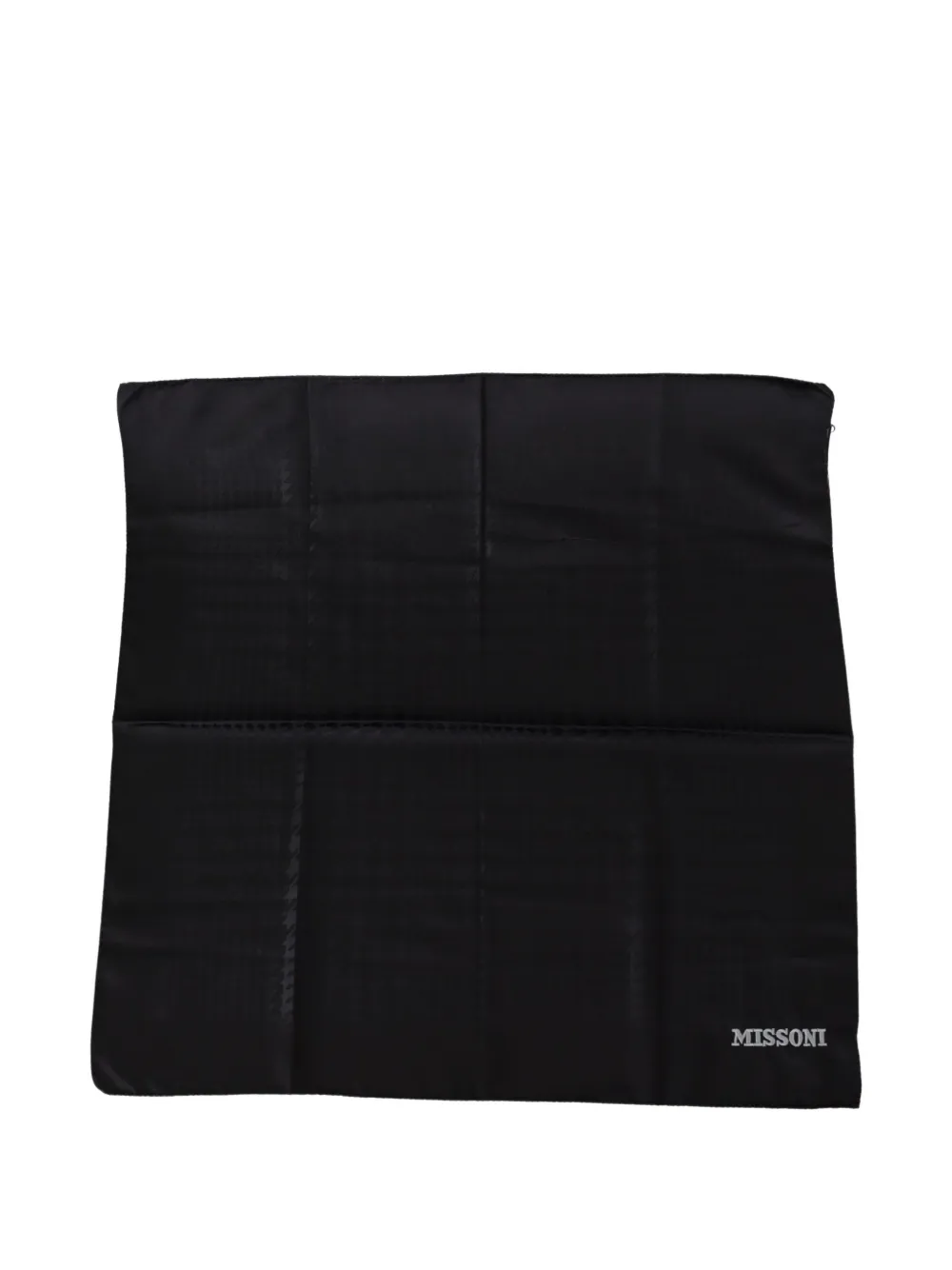 Missoni Sjaal met geborduurd logo Zwart