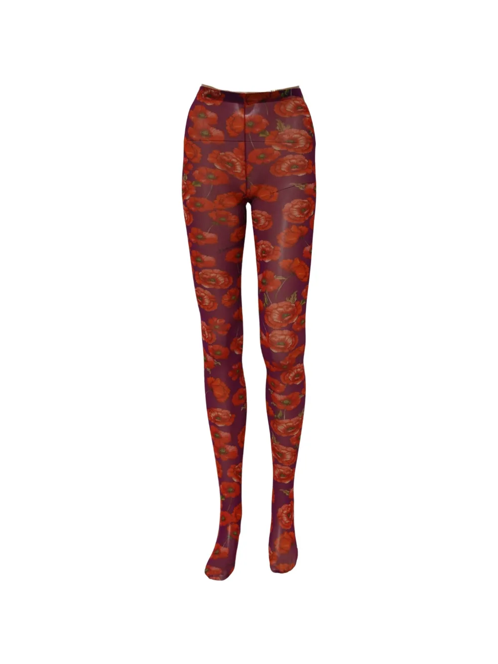Dolce & Gabbana Tulen panty met bloemenprint Paars