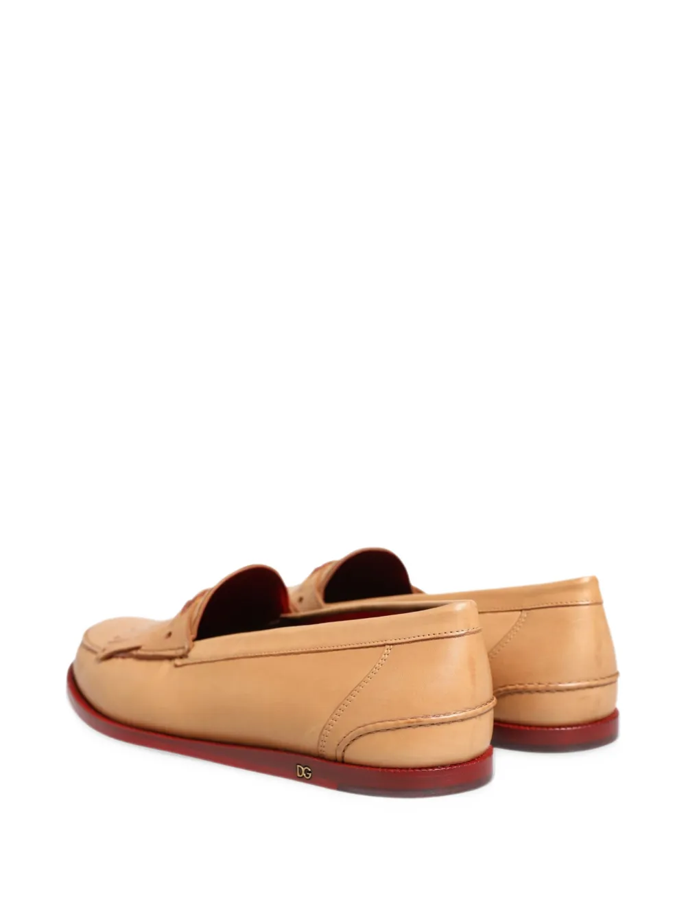 Dolce & Gabbana fringed kiltie loafers - Toni neutri