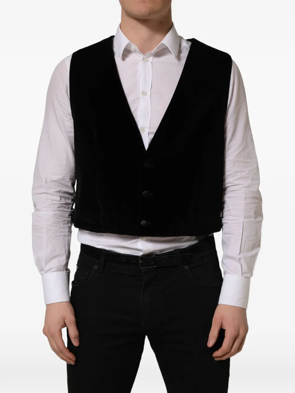 Dolce & Gabbana single-breasted waistcoat - Black