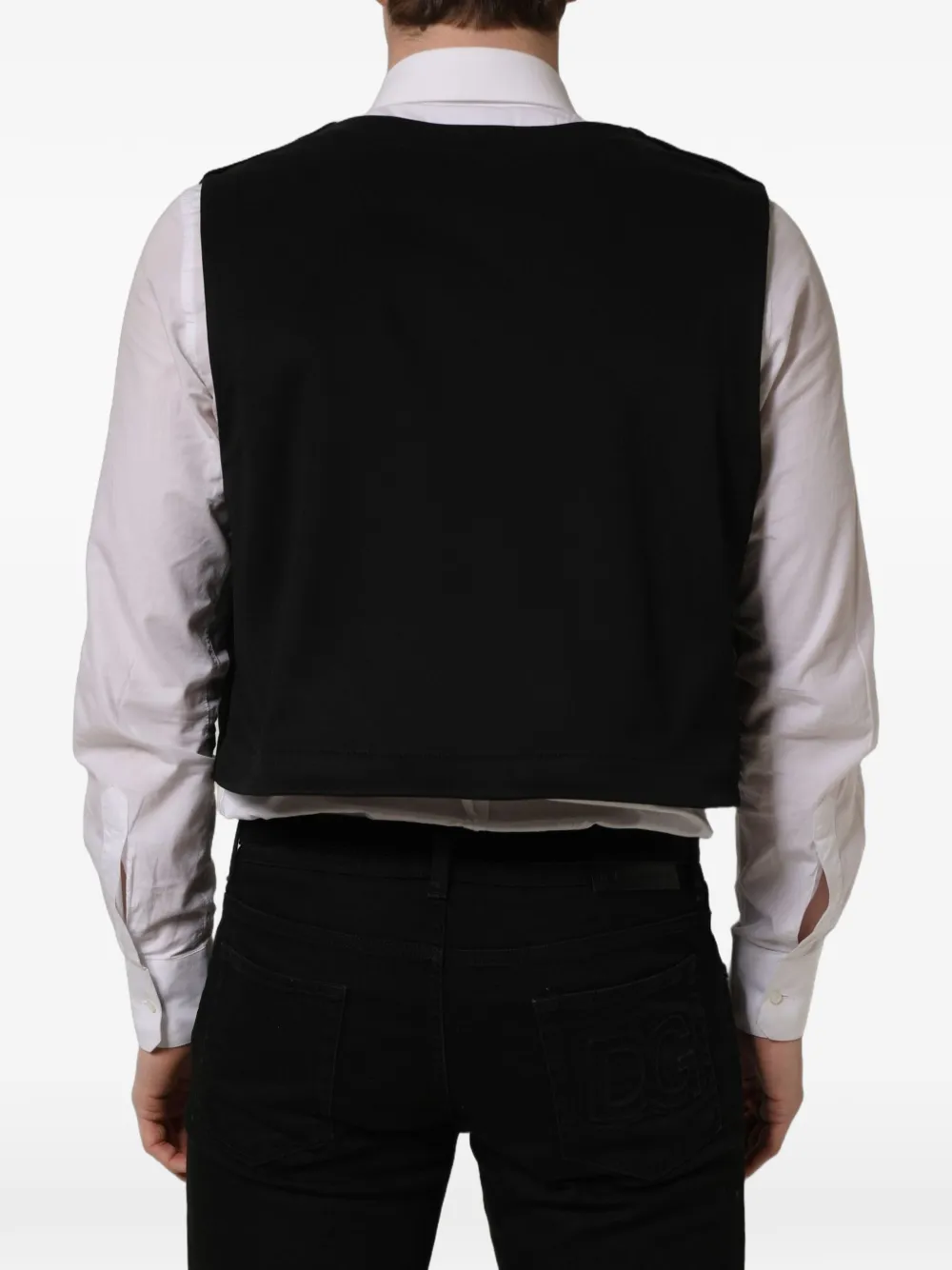Dolce & Gabbana single-breasted waistcoat Zwart