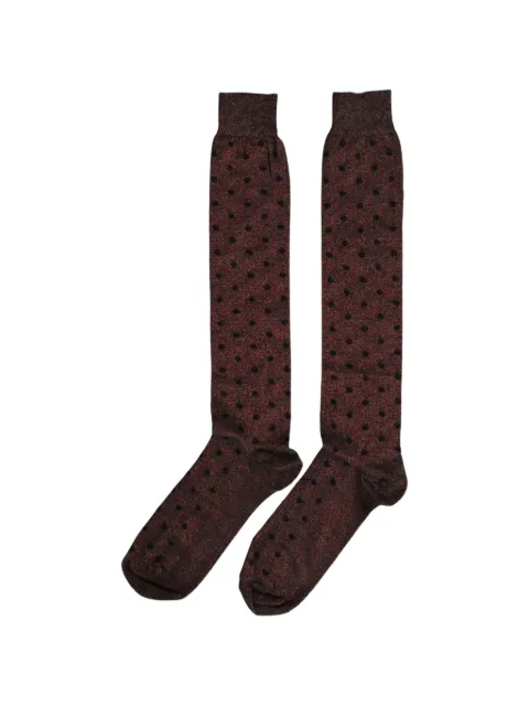 Dolce & Gabbana polka-dot over-the-calf socks