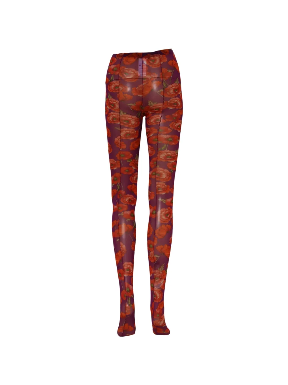 Dolce & Gabbana Tulen panty met bloemenprint Paars