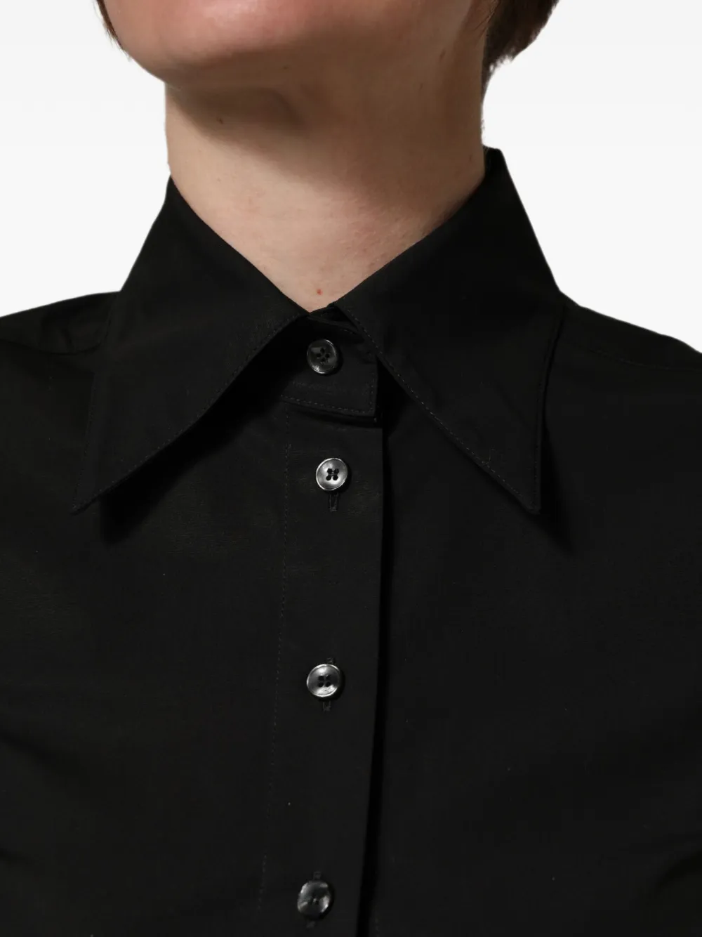 Dolce & Gabbana sleeveless collared blouse Zwart