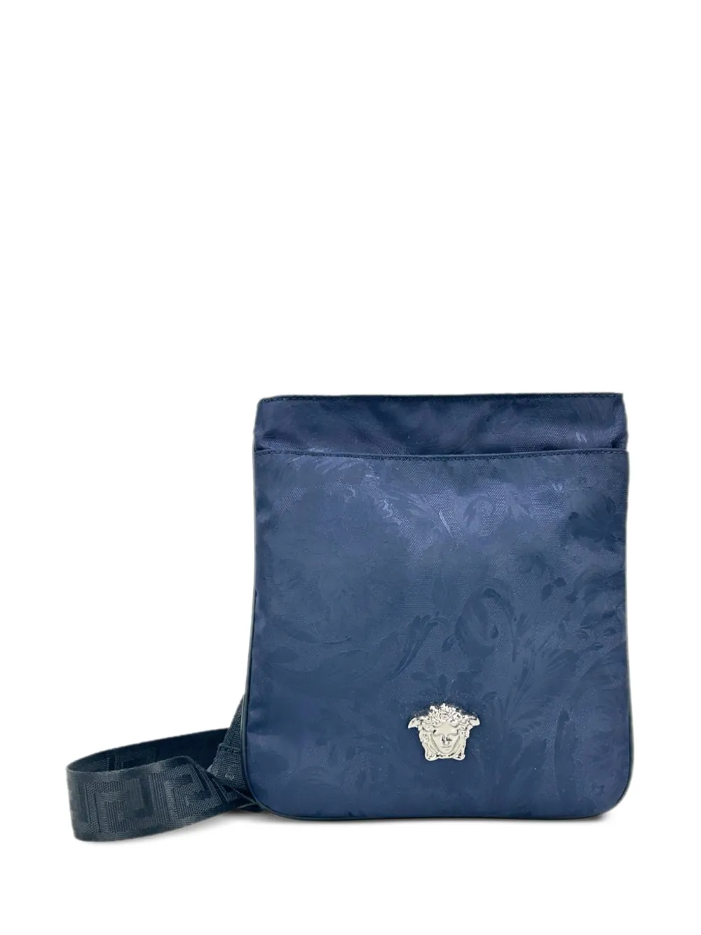 Versace Medusa flat crossbody bag - Blu