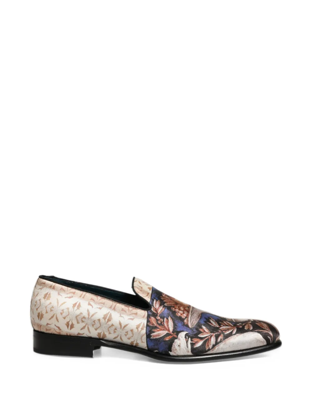 Dolce & Gabbana Multicolor Fruit Print Velvet Loafers - Neutrals