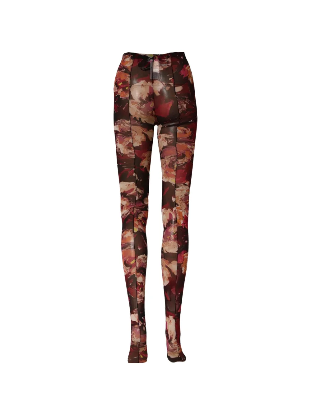 Dolce & Gabbana floral-print tights Rood