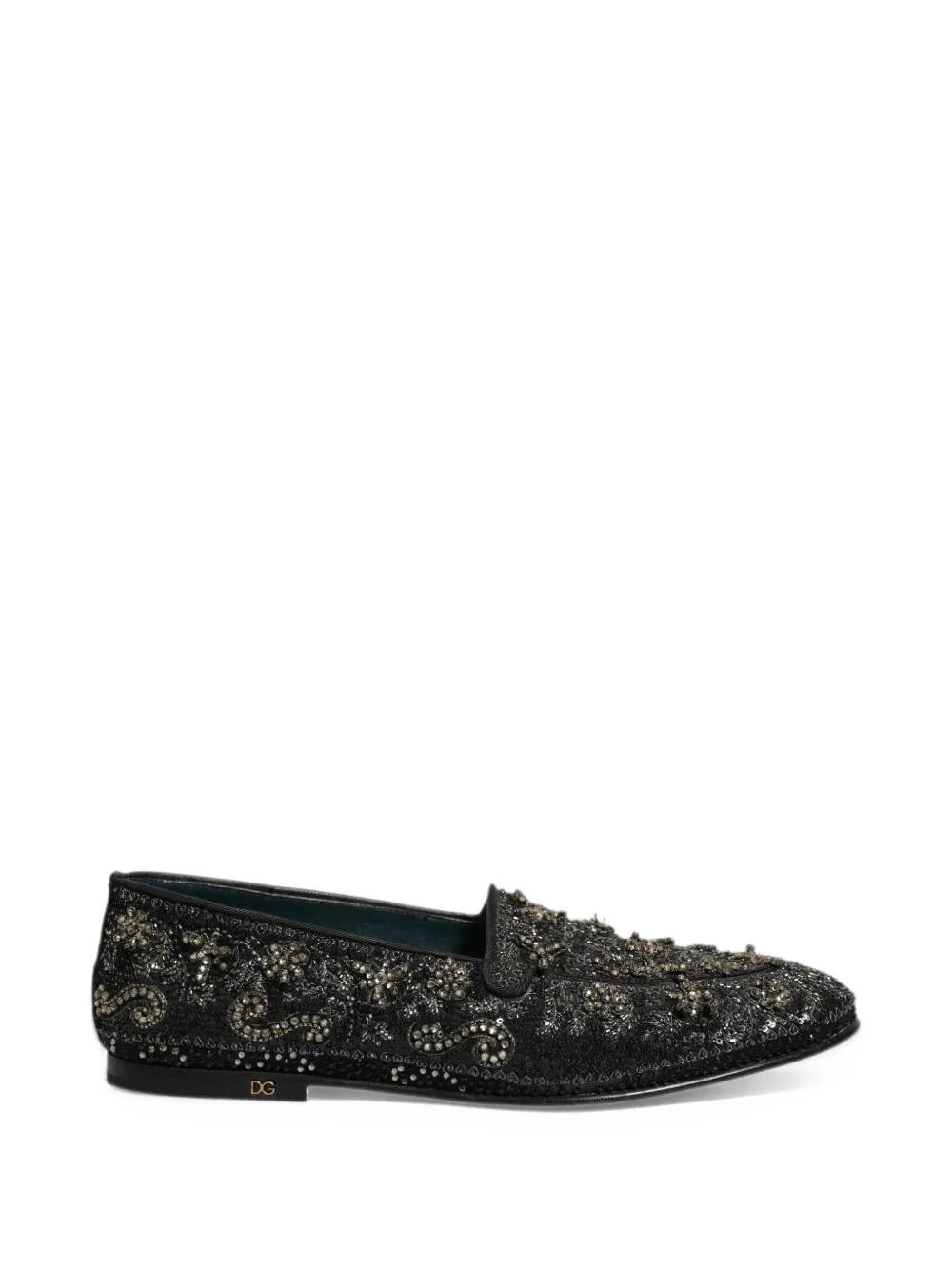 Dolce & Gabbana rhinestone-embellished loafers - Nero
