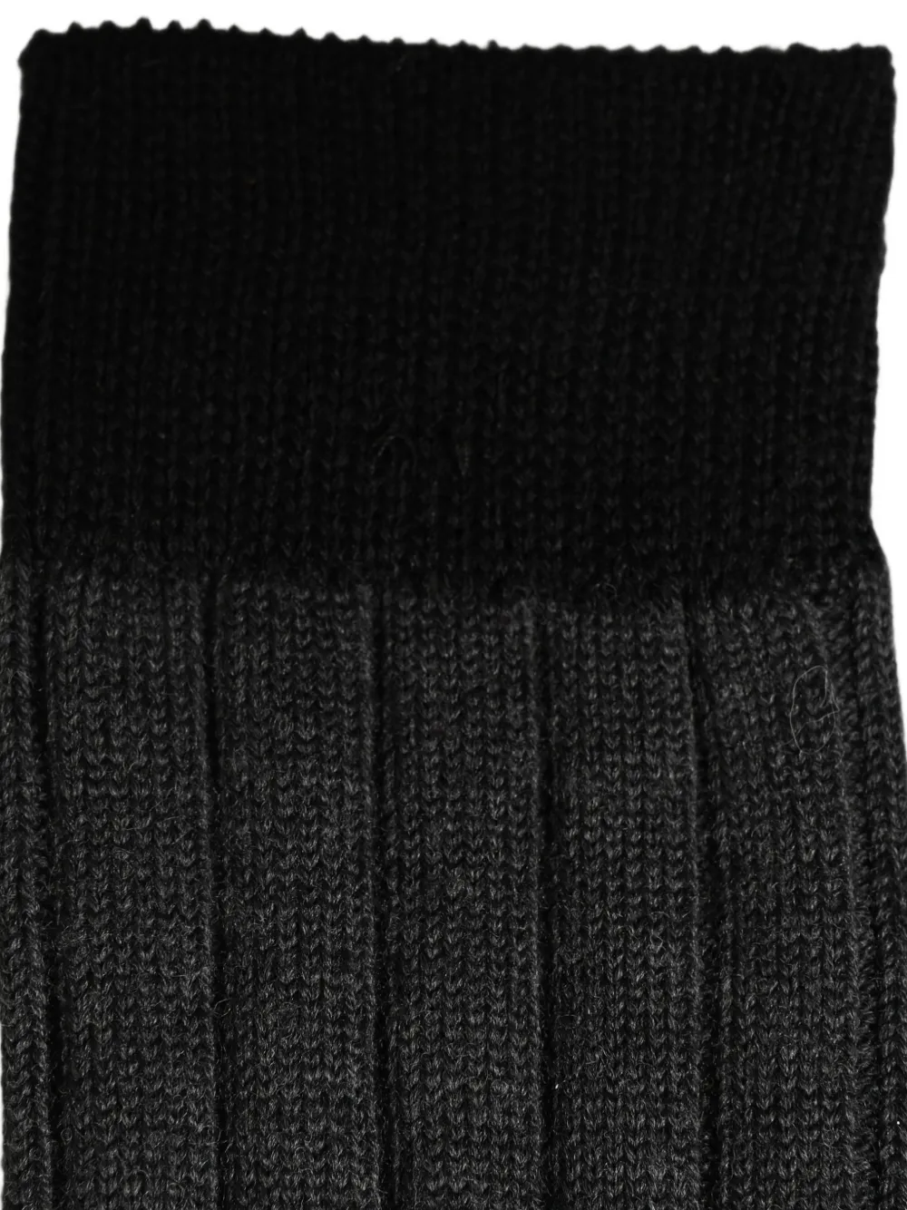 Dolce & Gabbana Ribgebreide sokken met logo Grijs