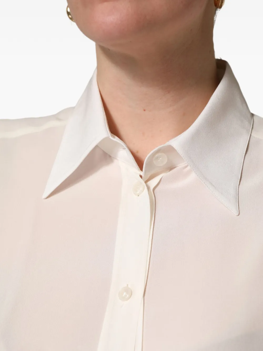 Dolce & Gabbana collared long-sleeve shirt Beige