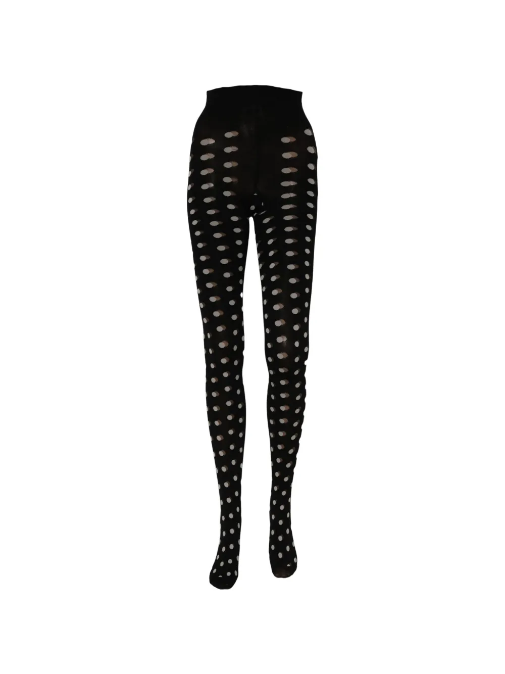 Dolce & Gabbana polka-dot fishnet tights Zwart