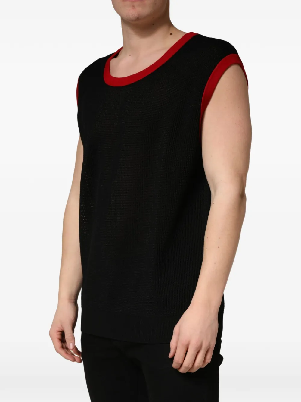 Dolce & Gabbana Gebreide spencer met ronde hals Zwart