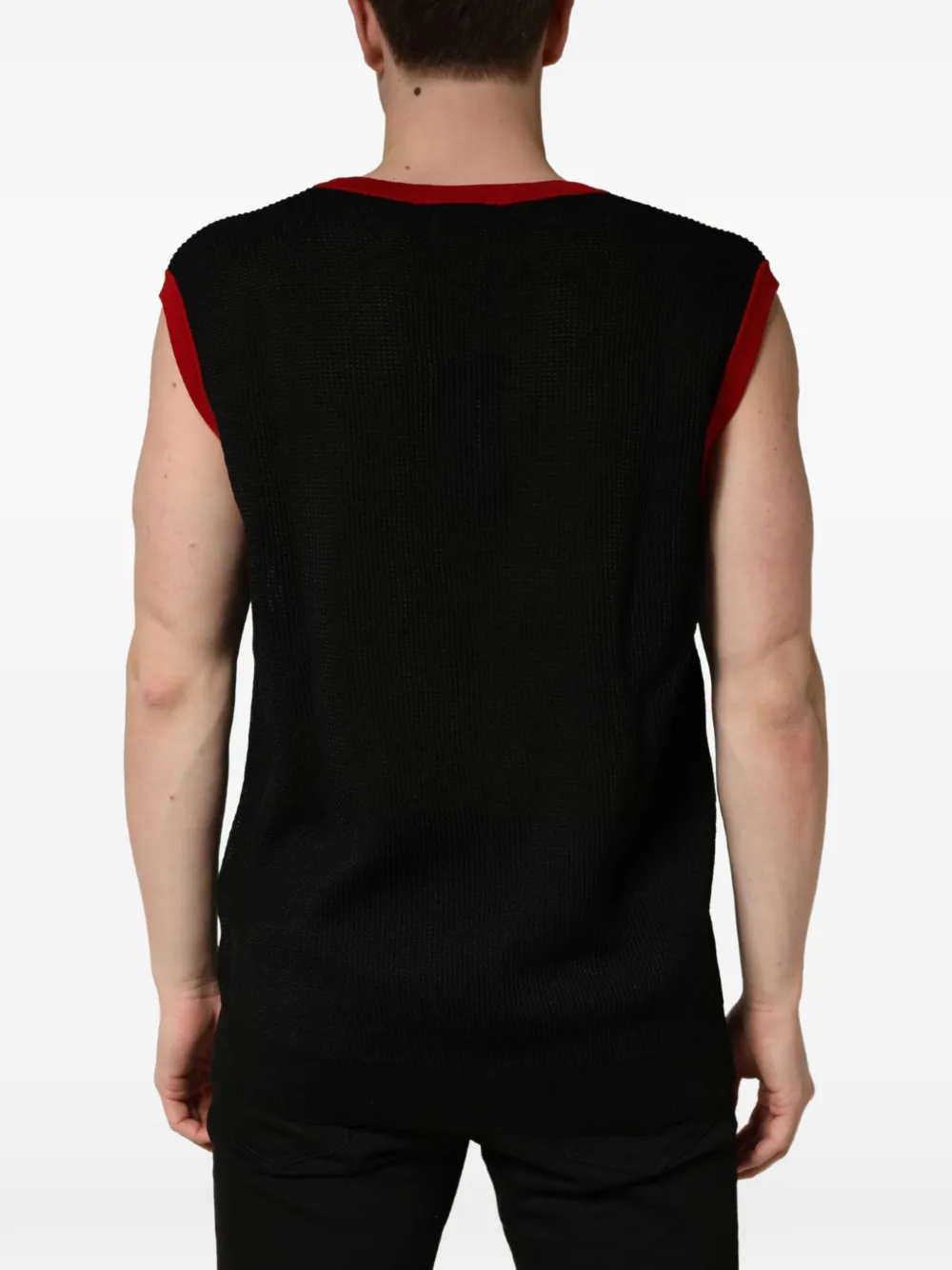 Dolce & Gabbana Gebreide spencer met ronde hals Zwart