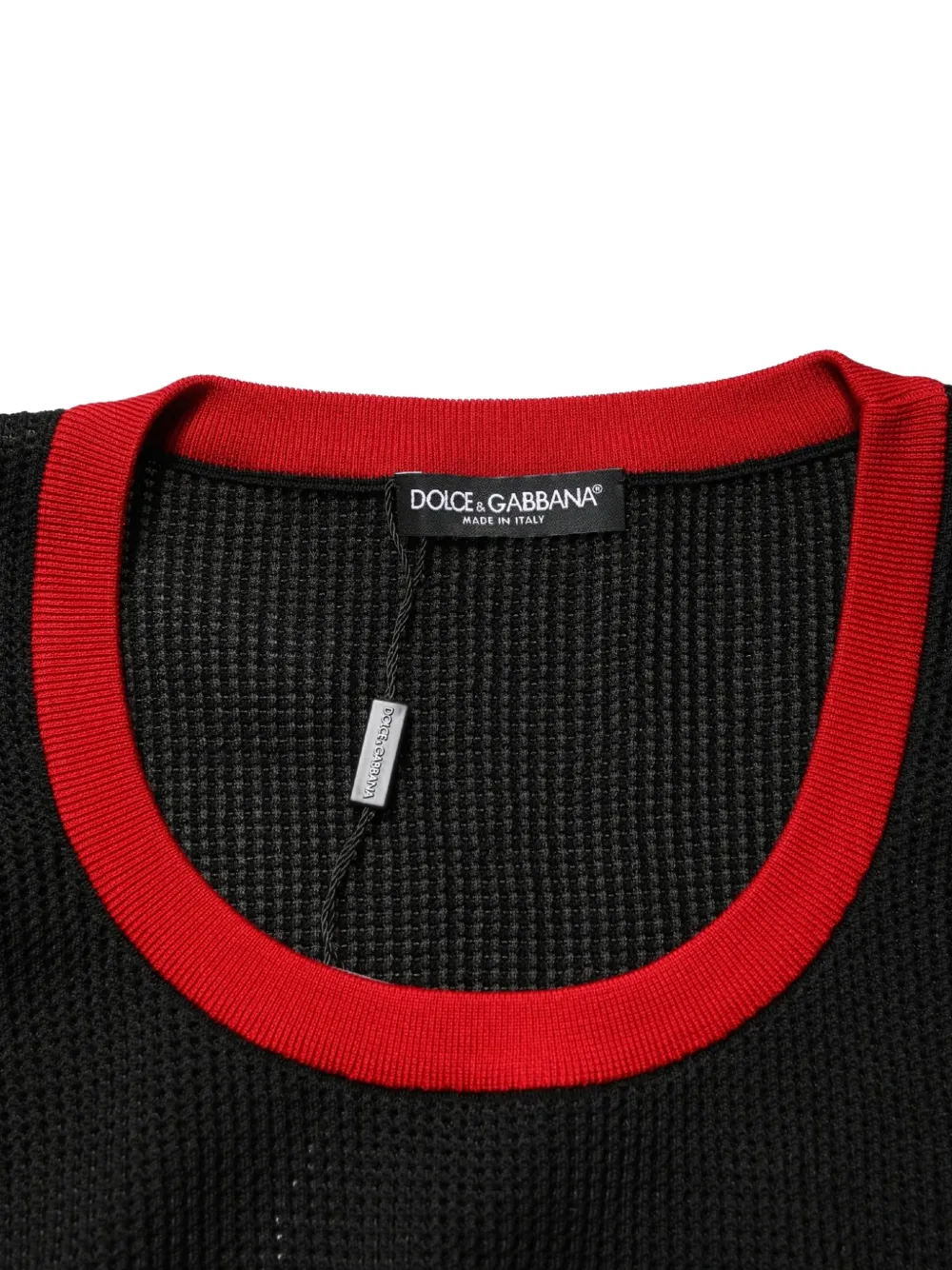 Dolce & Gabbana Gebreide spencer met ronde hals Zwart