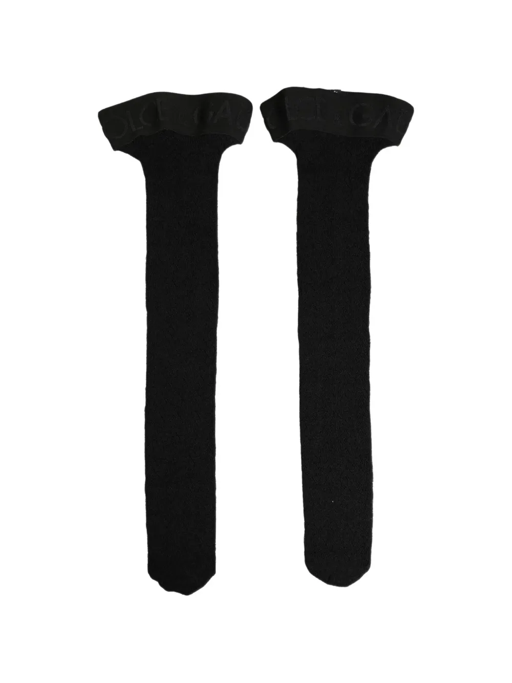 Dolce & Gabbana logo-jacquard wool socks Zwart