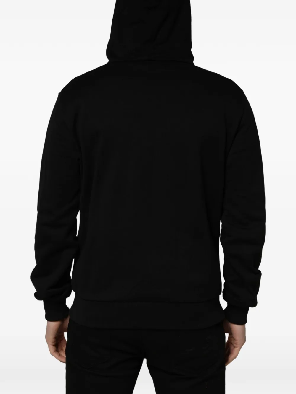Dolce & Gabbana black cotton hooded sweatshirt Zwart
