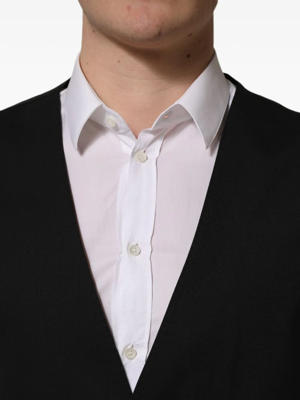 Dolce & Gabbana Gilet met enkele rij knopen Zwart