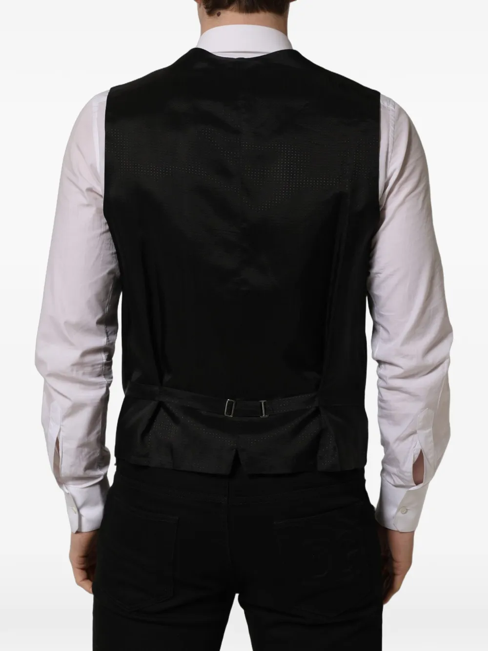 Dolce & Gabbana Gilet met enkele rij knopen Zwart