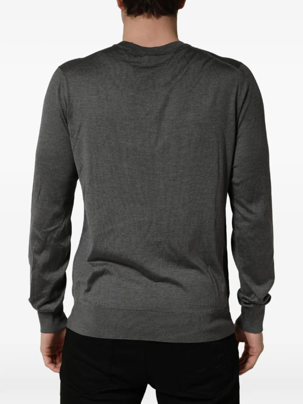 Dolce & Gabbana crew-neck long-sleeve sweater Grijs