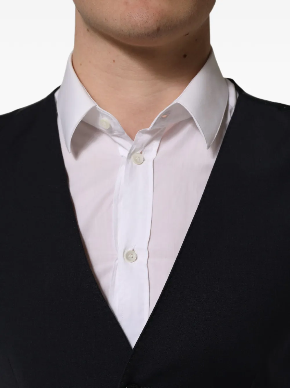 Dolce & Gabbana single-breasted waistcoat Zwart