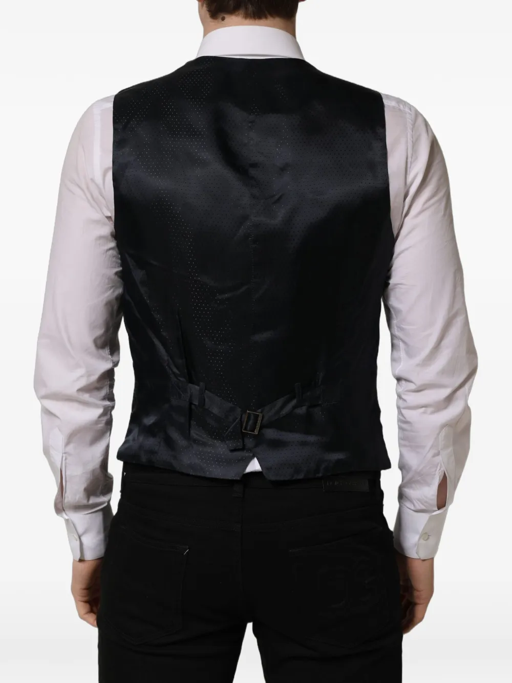 Dolce & Gabbana single-breasted waistcoat Zwart