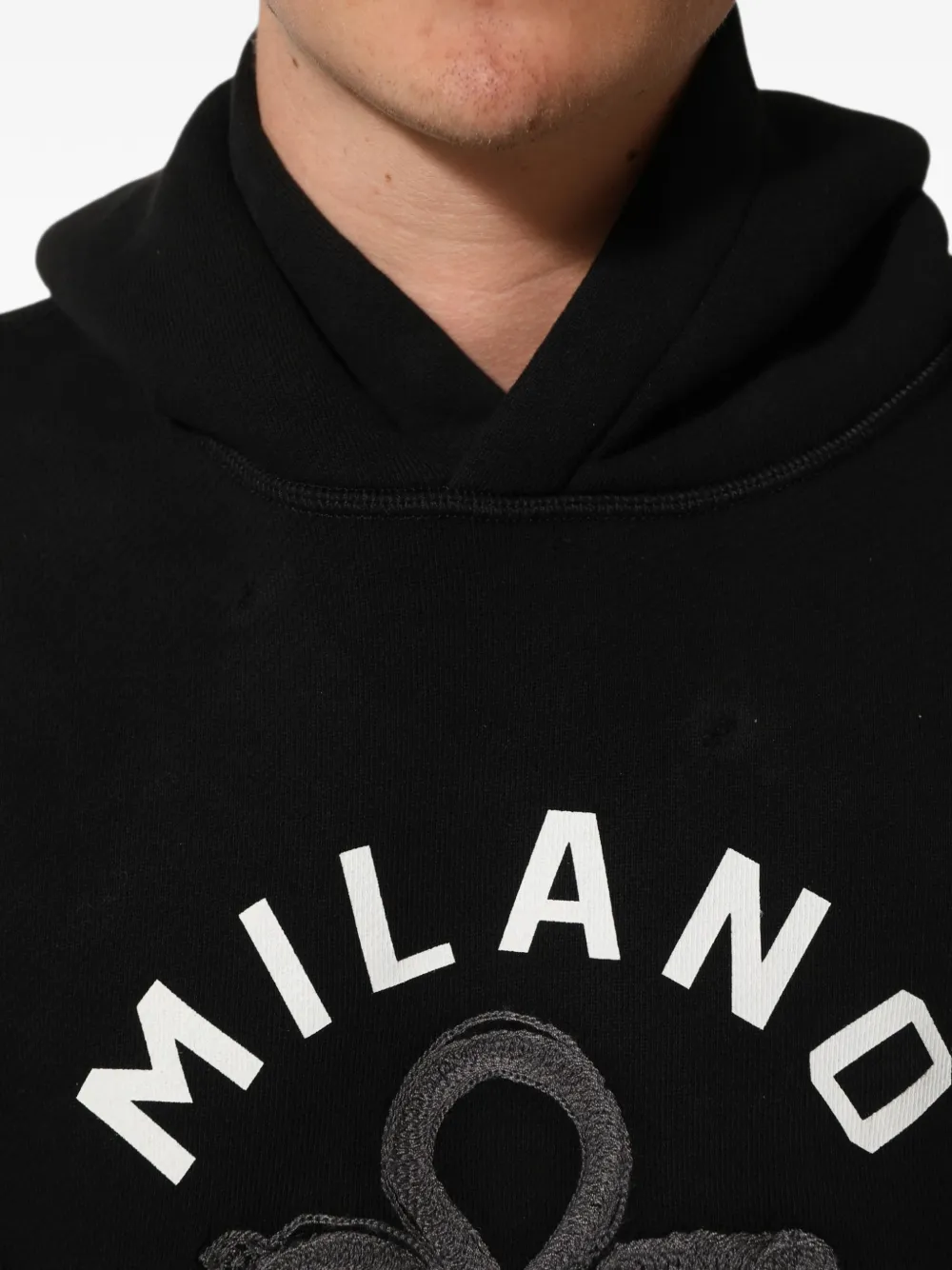 Dolce & Gabbana Milano 1984 hoodie met logo-print Zwart