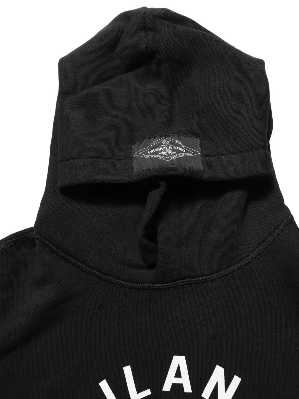 Dolce & Gabbana Milano 1984 hoodie met logo-print Zwart