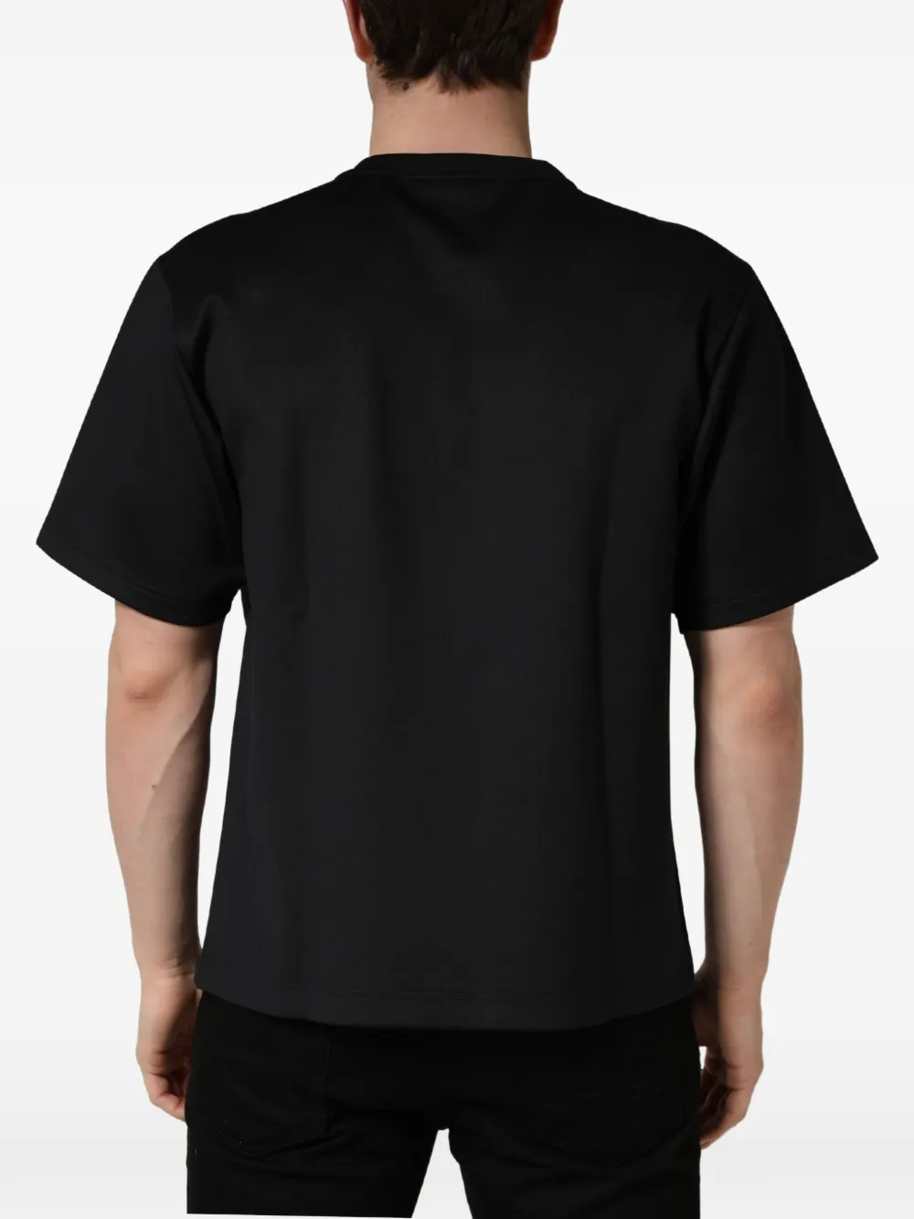 Dolce & Gabbana embellished logo-plaque T-shirt Zwart