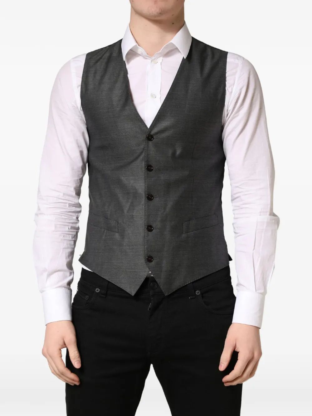 Dolce & Gabbana wool waistcoat Grijs
