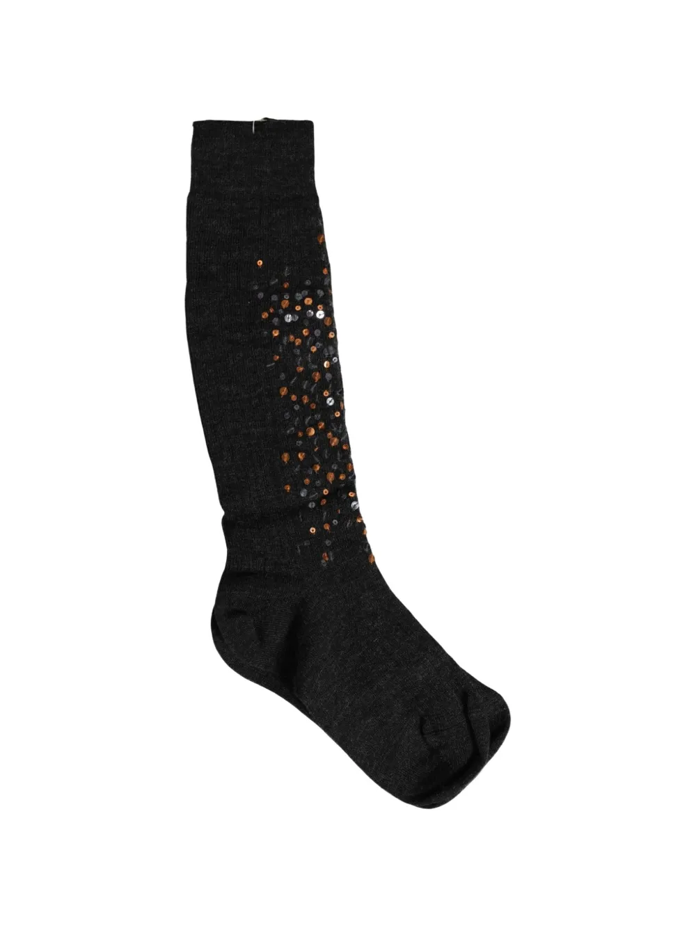 Dolce & Gabbana sequin-embellished knee-high socks - Grigio