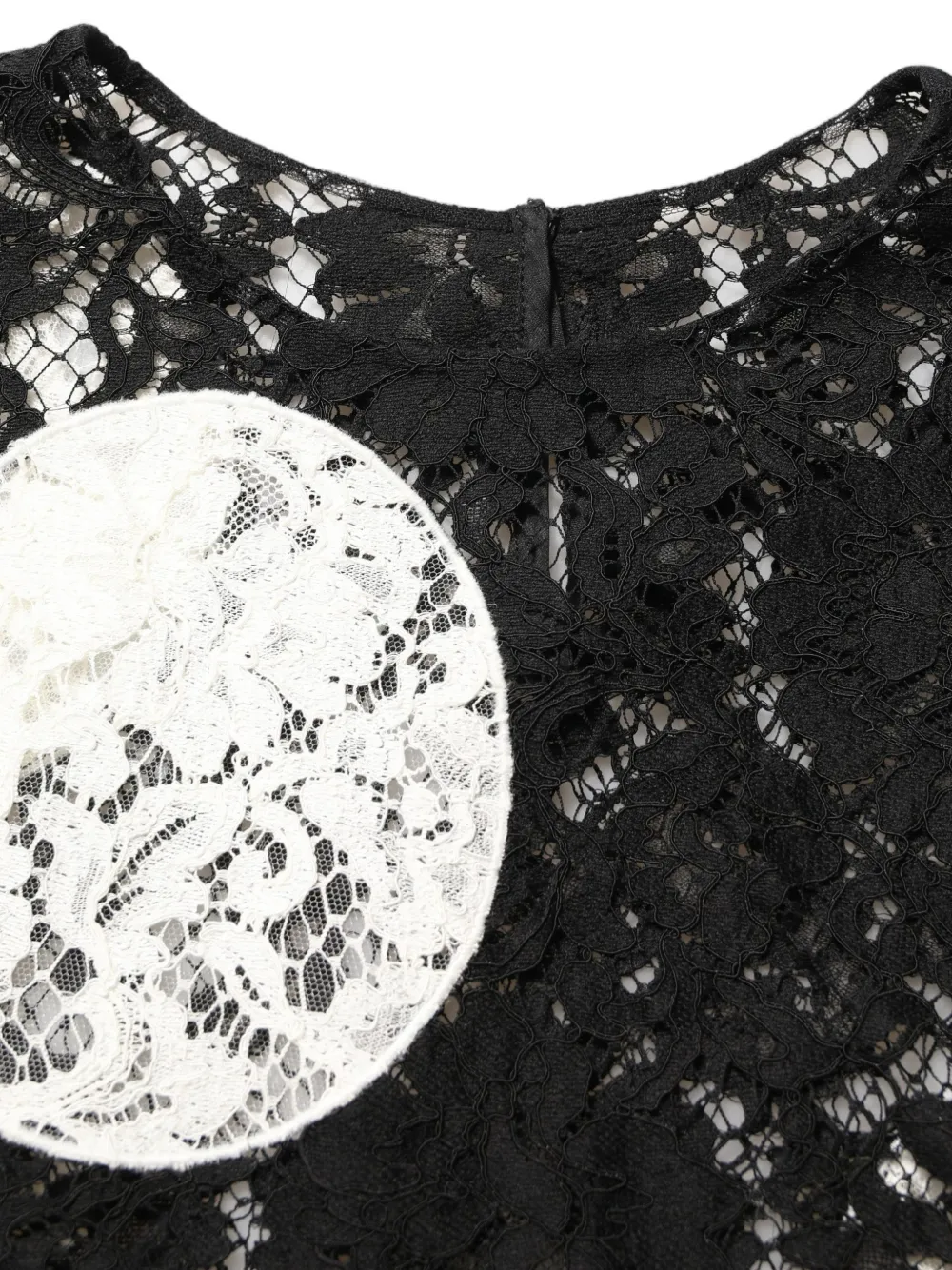Dolce & Gabbana polka-dot lace blouse Zwart