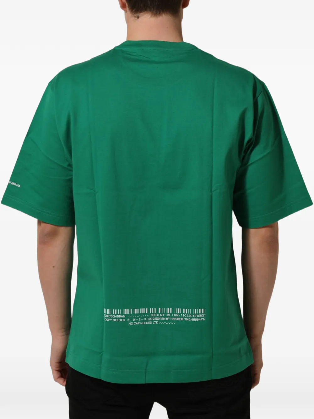Dolce & Gabbana graphic-print T-shirt Groen