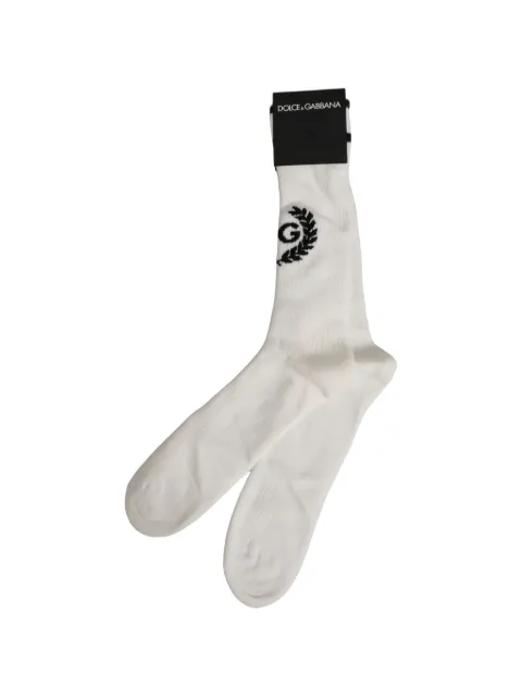 Dolce & Gabbana DG Logo ribbed socks