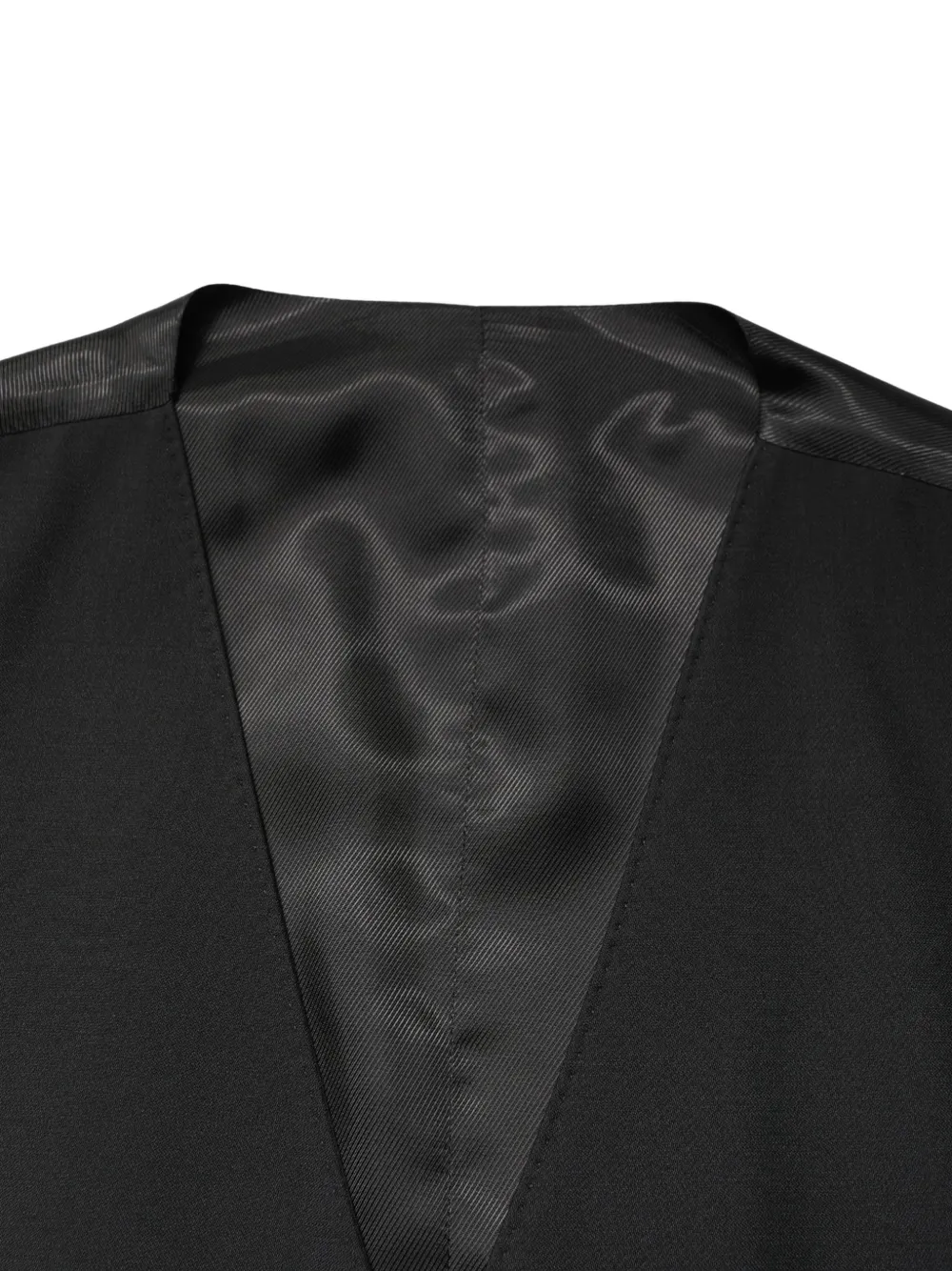 Dolce & Gabbana single-breasted wool waistcoat Zwart