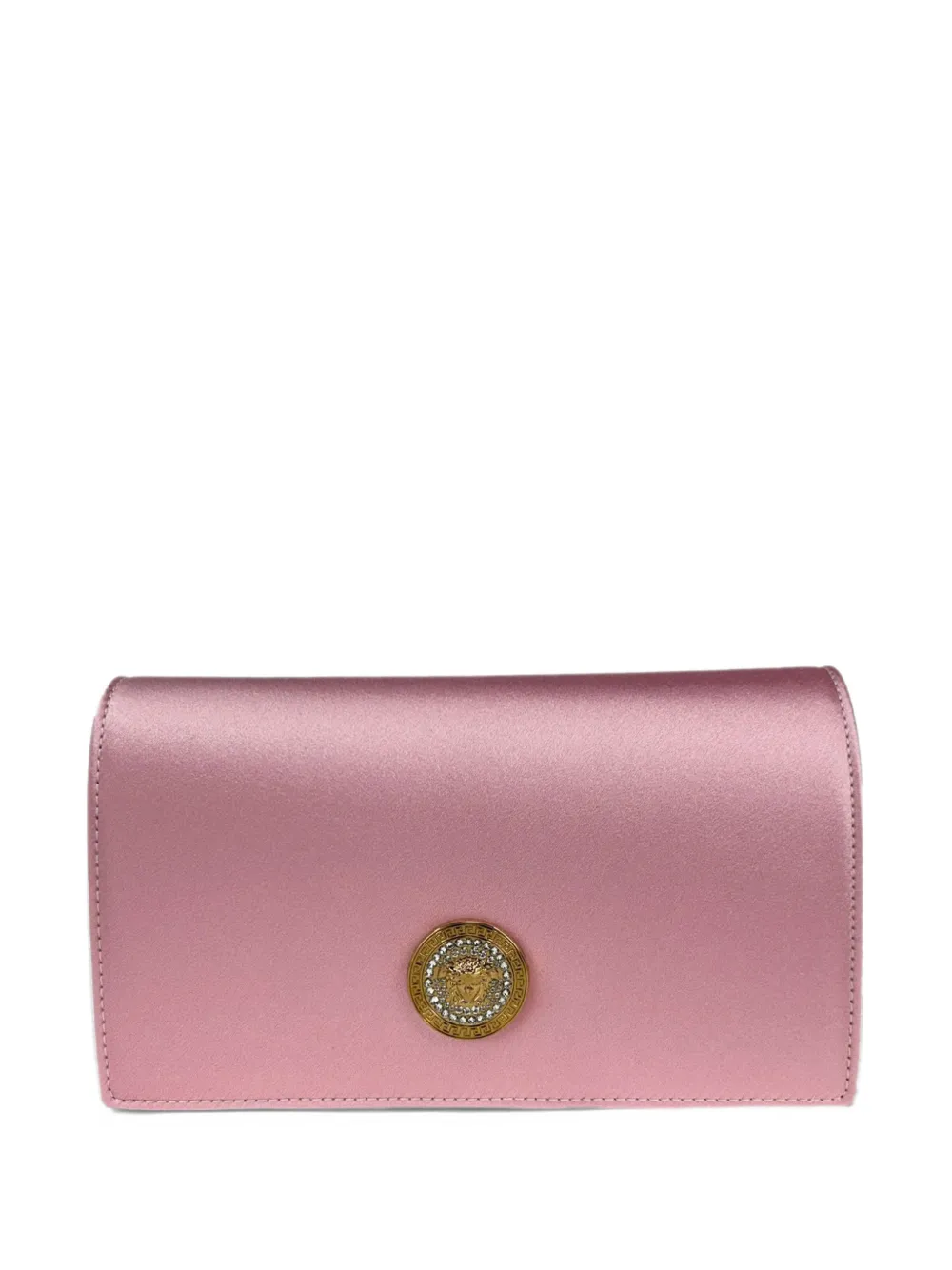 Versace mini Medusa-plaque crystal-embellished cross body bag - Rosa