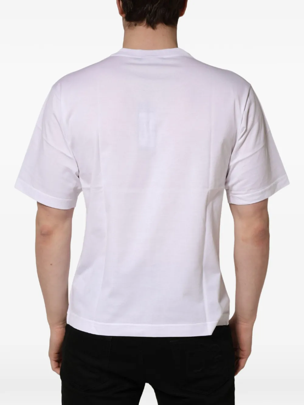 Dolce & Gabbana logo-plaque T-shirt Wit