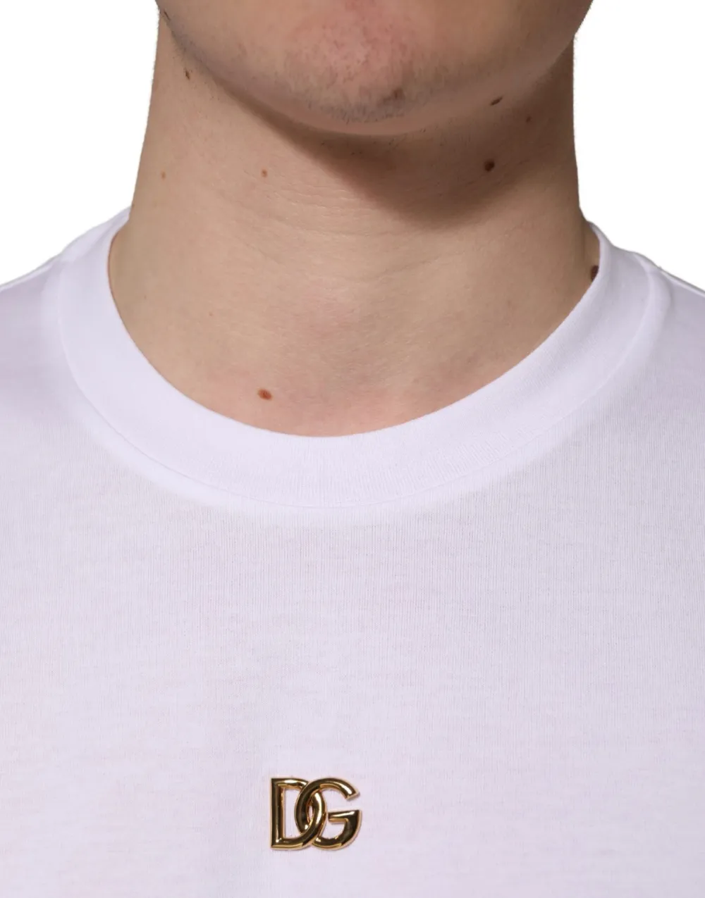 Dolce & Gabbana logo-plaque T-shirt Wit