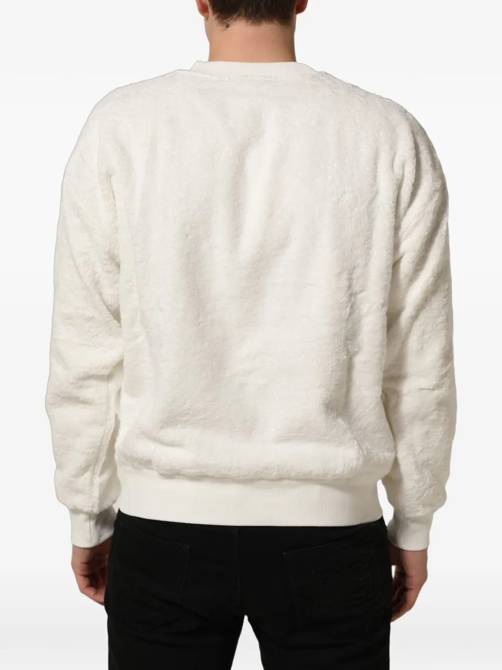 Dolce & Gabbana Sweater met logoplakkaat Wit