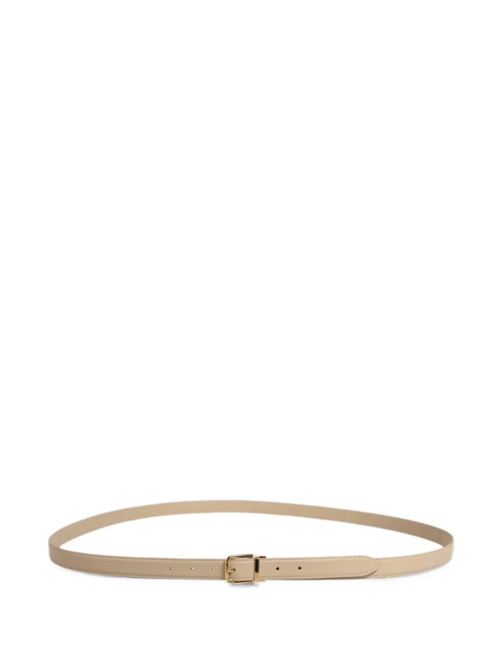 Dolce & Gabbana Leren riem met dubbele wikkeling Beige