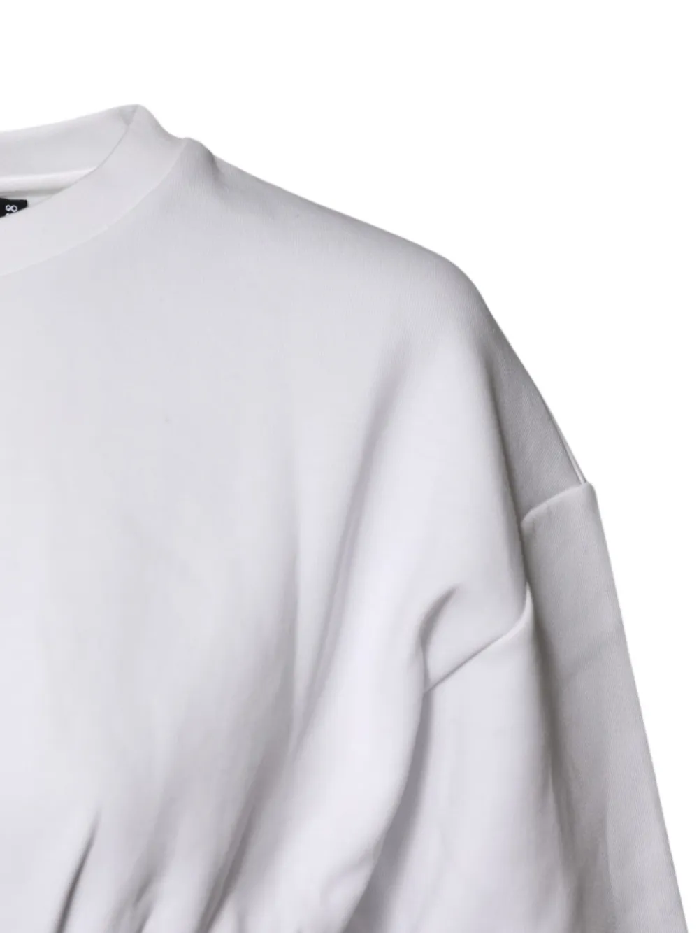 Dolce & Gabbana white cotton-blend corset-style blouse top Wit