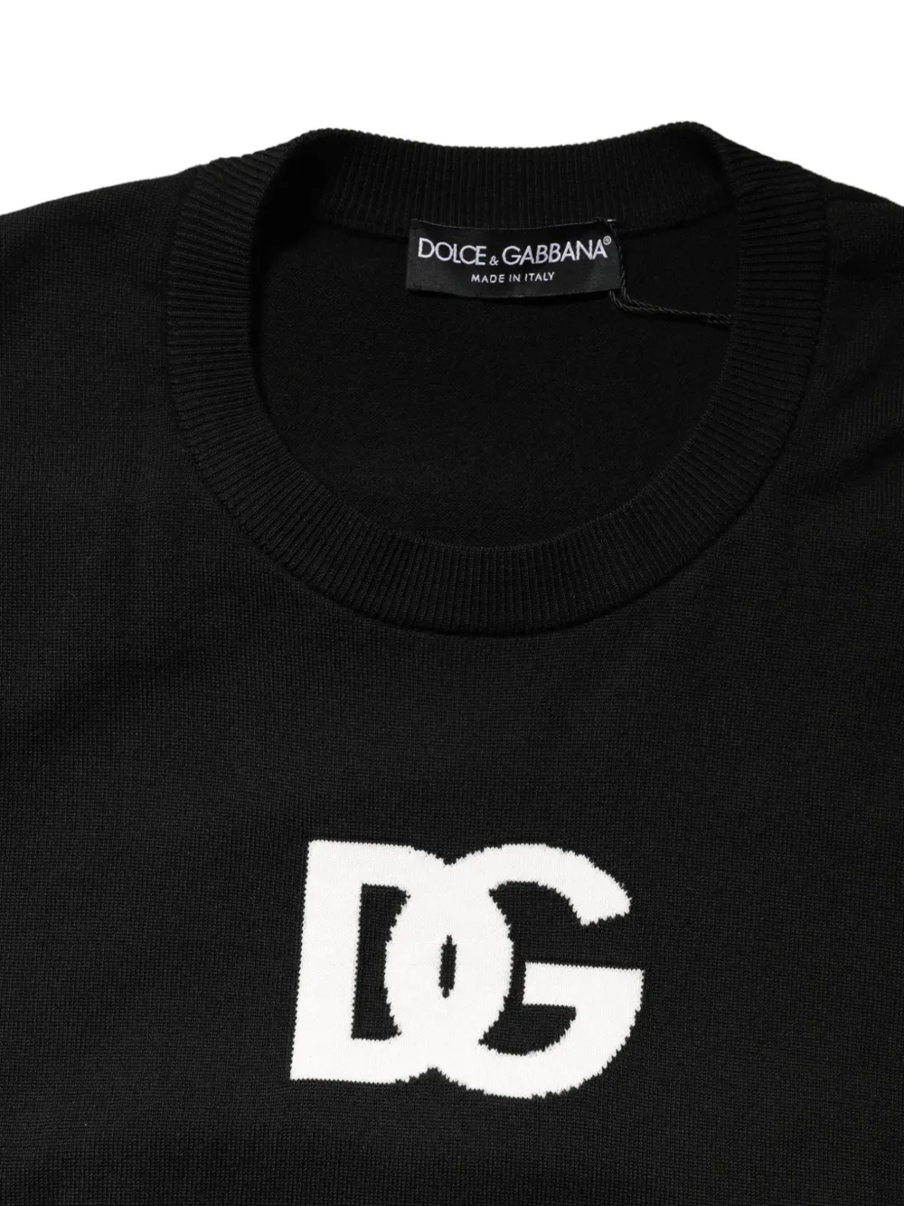 Dolce & Gabbana Sweater met DG-logo Zwart