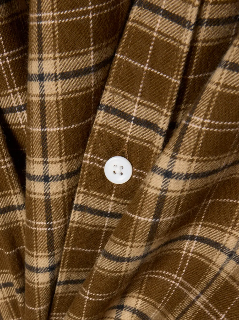 Lacoste regular fit plaid flannel shirt Bruin