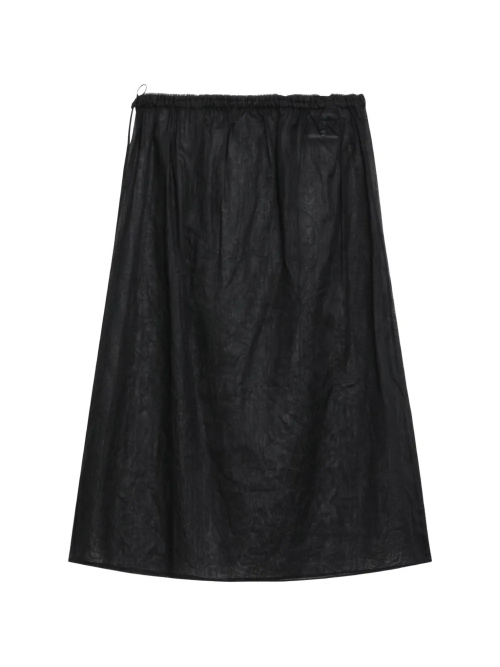 Prada cotton organdy midi-skirt Zwart