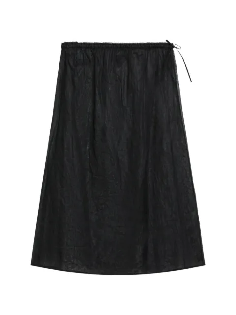 Prada falda midi de algodón