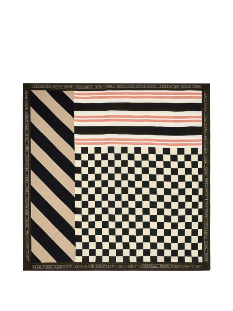 Jean Paul Gaultier patchwork-print scarf