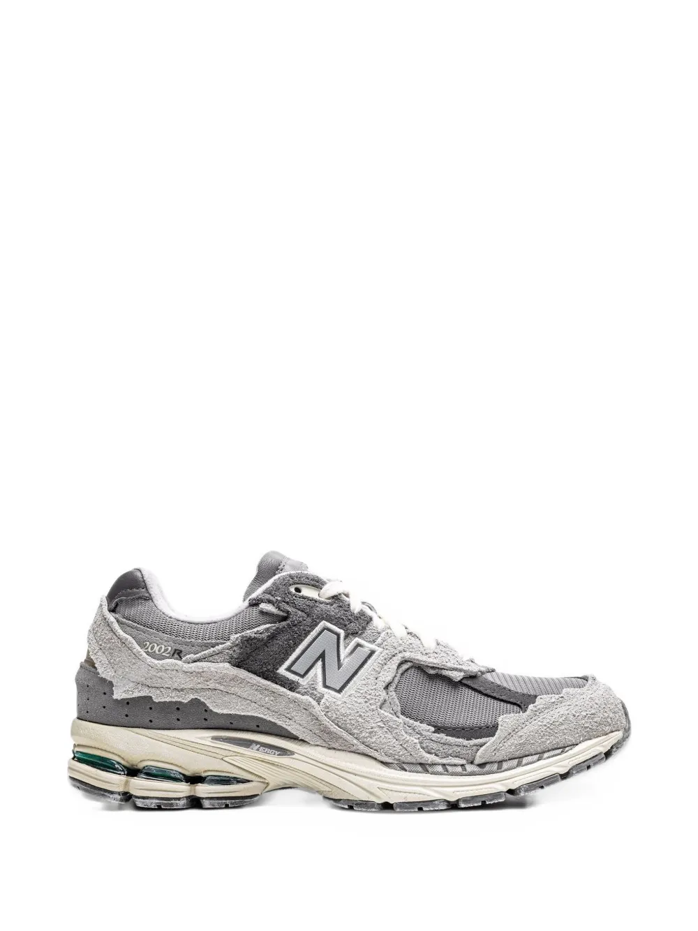 New Balance Kids 2002R panelled suede sneakers - Grigio