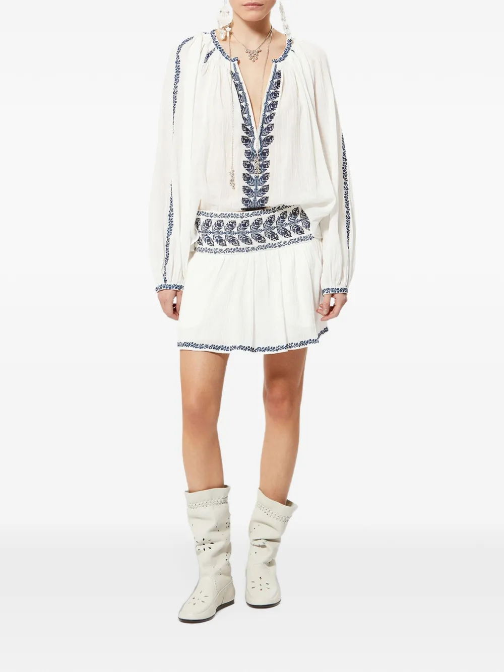 ISABEL MARANT Picadilia skirt Wit