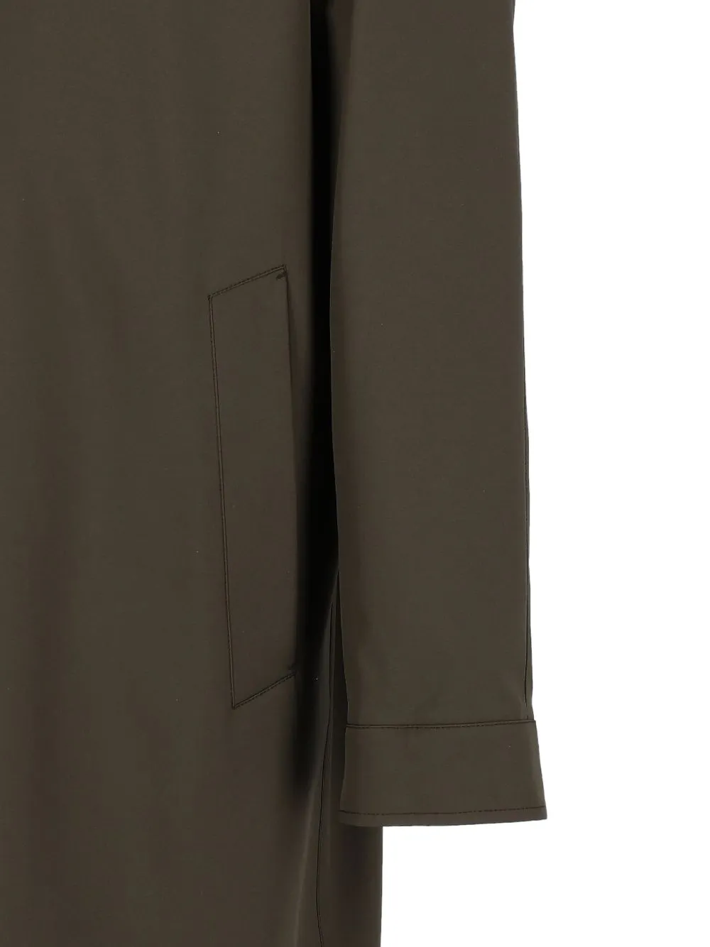 Zegna Motorin concealed-fastening coat Groen
